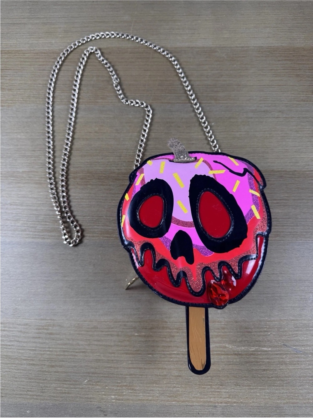 Betsey Johnson Pink Red Novelty Popsicle Crossbody Bag